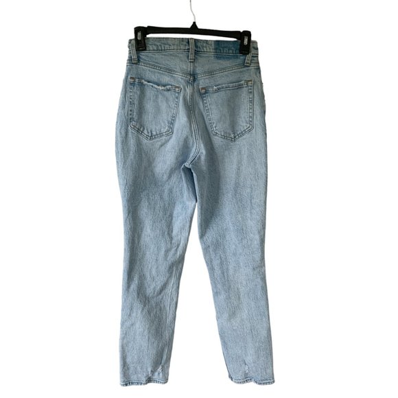 Abercrombie & Fitch Light Blue Straight Leg Jeans - Picture 3 of 10